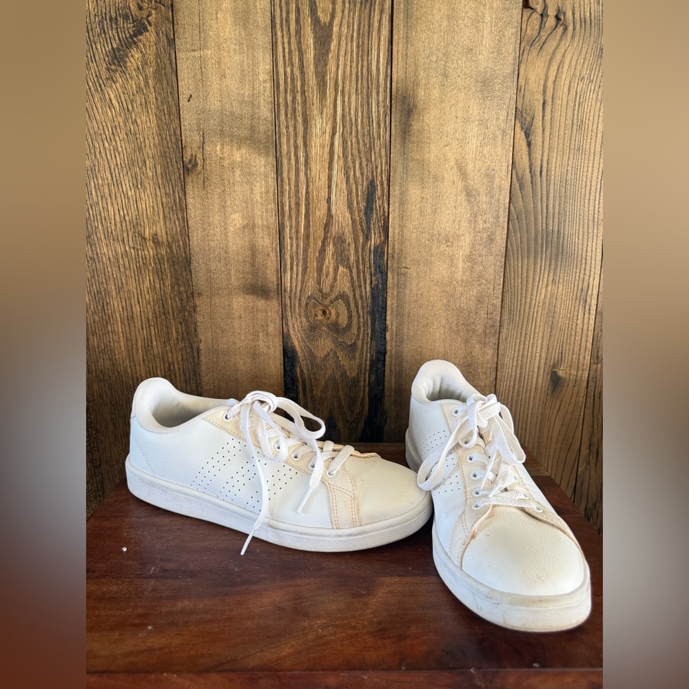 Adidas Men’s Cloudfoam Advantage Clean Sneakers Size 9